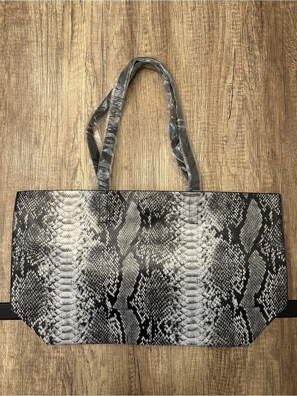 Summer & Rose Faux Snakeskin Tote Bag New